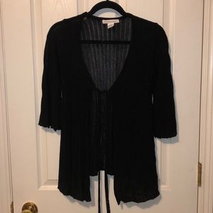 Sheer black cardigan
